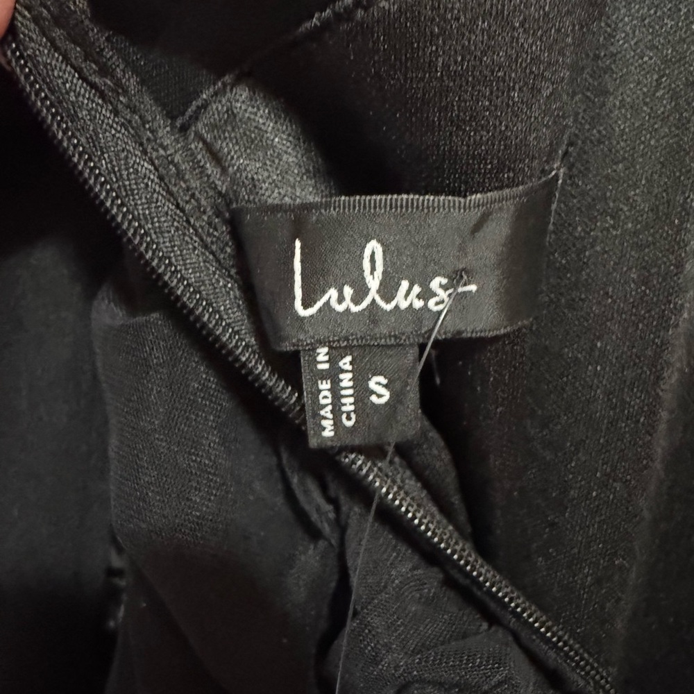 LULU'S Impressive Flirt Black Mesh
Ruched Mock Neck Midi Dress in BLACK - Picture 7 of 16